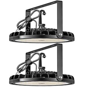 200W UFO LED High Bay Light 2PCS, 28000 LM with US Plug 5ft Cable, 5000K, Commercial Warehouse Shop Factory Barn Garage Area Lighting Fixture, Non-Dim