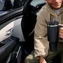 STANLEY Quencher ProTour Flip Straw Tumbler with Leakproof Lid 40 oz | Built-In Straw & Handle | Cupholder Compatible for Travel | Insulated Stainless Steel Cup | BPA-Free | Daffodil
