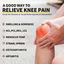 CAMBIVO 2 Pack Knee Brace, Knee Compression Sleeve for Men and Women, Knee Support for Running, Workout, Gym, Hiking, Sports (Blue,Medium)