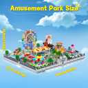 Sosuy Amusement Park Building Blocks Set, 5220+ Pcs with Motorized Ferris Wheel, Carnival Rides, and Funfair Architecture Model, STEM Toy for Boys Teen Kids Adults, for Kids 8+
