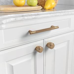 10 Pack 9 Inch Gold Cabinet Pulls Knurled Cabinet Handles Cupboard Handles Kitchen Cabinet Hardware for Cupboard Drawer Pulls