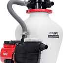CIPU 14inch Sand Filter Pump System for Above Ground Pools, 3/4 HP Pool Pump with Timer and Filter Basket, 6-Way Multi-Port Valve for Seasonal Pool Filtration