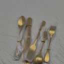 20-Piece Gold Silverware Set, ENLOY Flatware Cutlery Set Stainless Steel Utensils Service for 4, Heavy Duty Gift and Dishwasher Safe, Mirror Polished Dinner Knife, Fork, Spoon for Restaurant