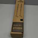 Rfiver Table Top TV Stand with Height Adjustable TV Legs, TV Stands Base with Cable Management for Most 37 to 86 Inch Flat or Curved TVs, Steel TV Feet Holds up to 150 lbs, Max VESA 800x600mm, Black