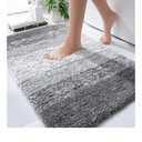 OLANLY Bathroom Rugs Mat 30x20, Extra Soft Absorbent Microfiber Bath Rugs, Rubber Backing, Quick Dry, Machine Washable Bath Mats for Bathroom Floor, Tub and Shower, Home Decor Accessories, Grey standard size