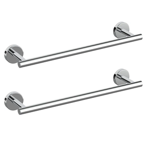 Cilee 2 Pieces Polished Chrome Bathroom Towel Bar, 24 Inch Double Towel Racks,Bathroom Towel Holder Towel Bar for Bathroom Stainless Steel Wall Mount
