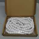 Christmas Wooden Bead Garland Wood Bead Garland Christmas Tree Decorations for Holiday Favors, 12 Feet(Black)