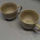 Bosmarlin Large Ceramic Coffee Mug Set of 2, Stoneware Jumbo Latte Mugs for Office and Home, 16 Oz, Dishwasher and Microwave Safe(Brown Grey, 2)