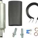 High Flow Pressure External Inline 255LPH Fuel Pump With Installation Kit Replacement For GSL392 400-939 Universal