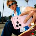 FNTCASE for iPhone 17 Pro-Max Case: [Compatible with Magsafe] Translucent Matte Cases with [Full Camera Protection] [Screen Protector] Military Grade Shockproof Protective Phone Cover - Light Pink