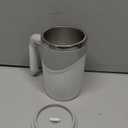 Automatic Self-Stirring Coffee Mug, Automatic Mixing Coffee, Milk, Protein Powder, Chocolate, Cocoa, Stainless Steel Material Suitable for Home, Office, and Travel, Exquisite Gifts (white)