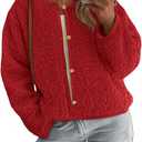 PRETTYGARDEN Women's 2025 Fall Fashion Clothes Trendy Fleece Sherpa Cropped Jackets Buttons Warm Casual Winter Faux Fur Coats, XXL