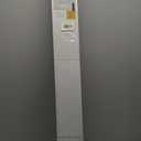 No Drill Blinds for Windows 1" Vinyl L-Shaped Slats Cordless Mini Blinds for Home, for Window Size 37" W  64" H Beige