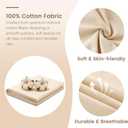 KUUP 100% Cotton Fabric by the Yard, 63" x 2 Yard Unbleached Muslin Fabric