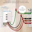 meross 3 Way Smart Dimmer Switch Kit, 3 Way Dimmable Smart Switch Supports Apple Home, Alexa, Google Assistant & SmartThings, 2.4GHz Wi-Fi Light Switch, Neutral Wire Required, Remote Control Schedule