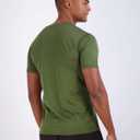 Real Essentials 5 Pack: Men's Mesh Short Sleeve V-Neck T-Shirt | Athletic Dry Fit V Neck Workout Shirt (L)