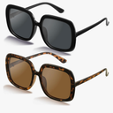 miyya Oversized Polarized Sunglasses Women, Trendy Retro Sun Glasses for Women 2025, Oversized Shades