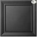 Art3dwallpanels 24 x 24 Drop Ceiling Tiles, 12 Pack Drop in Ceiling System High Grade PVC Wall Panels, Fire Rated, Waterproof, Light Weight, Prevent Breakage, Cover 48 Sq.Ft, Black