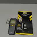 General Tools MMD4E Digital Moisture Meter, Water Leak Detector, Moisture Tester, Pin Type, Backlit LCD Display With Audible and Visual High-Medium-Low Moisture Content Alerts, Grays