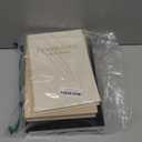 JARLINK Aesthetic Decorative Books, Set of 3 Linen Faux Books for Coffee Table, Bookshelf or Mantle Decor, Stylish Book Storage Boxes for Home Decor, Photo Organization, and Keepsake Storage, Black (Black-Beige-Apricot)