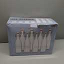 8 Pack [1 L / 33 fl. oz.] Swing Top Glass Bottles w/Airtight Stopper Lids  Flip Top Brewing Bottle for Fermentation, Kombucha, Mead, Vinegar, Beer, Kefir, Wine, Soda  With 8 Extra Seals & 2 Pourers