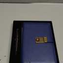 WEMATE Diary with Lock, A5 PU Leather Journal with Lock 240 Pages, Vintage Locks Journal Password Notebook with Pen, Locks Diary Planner Organizer for Men and Women, 8.6x5.8in Blue