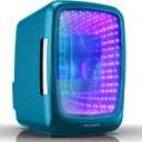 Frigidaire EFMIS179 Gaming Light Up Mini Beverage Refrigerator, Blue
