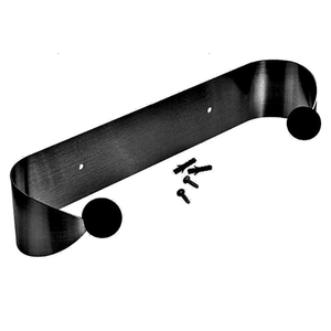 Wood Grip | Contemporary Paper Towel Holder Under Cabinet | Paper Towel Holder Countertop (Matte Black)