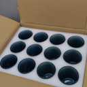 Vintage Glassware Drinking Glasses Set Of 12, Blue 14Oz & 11Oz Hobnail Glass Cups Classic Bubble Texture Old Fashioned Glassware For Beer, Cocktails, Whiskey & Juice Drinks, Dishwasher Safe