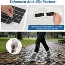 2 x Heavy-Duty Waterproof Non-Slip Shoe Covers, 10 Pairs Disposable Rain Covers with Wide Elastic Band & Anti-Slip Stickers for Men & Women, One-Size Shoe Covers for Indoor and Outdoor Use