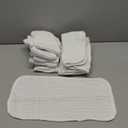 SWEET DOLPHIN 12 Pack Muslin Burp Cloths Large 100% Cotton Hand Washcloths for Baby - Baby Essentials Extra Absorbent and Soft Boys & Girls Milk Spit Up Rags for Newborn Registry - White, 17.5" X9"