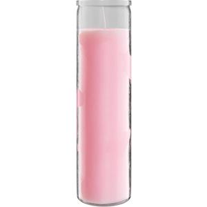 Simply Soson 2x8 inch Pink Devotional Scented Candles in Glass Jar - Peony & Rose - 1 Piece - 90 Hours  Prayer Candle - Tall Pillar Candles for Religious, Memorials, Party Decor
