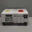 DECADORN 8oz 12pcs Plastic Bottles With Caps - Juicing Bottles For Juicing - MADE IN USA Clear Mini Bottle With Lids - Drink Container - Shatterproof, BPA-Free, Leak proof, Disposable & Recyclable