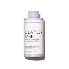Olaplex Nº.4P Blonde Enhancer Purple Toning Shampoo: Neutralizes Brassiness & Strengthen | Repairs Damages & Hydrates Hair | For Coily, Curly, Straight, and Wavy, 250 mL / 8.5 Fl. Oz.