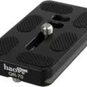 Haoge 70mm QR Quick Release Plate with D-Ring Screw Fits Arca-Swiss Standard for Tripod Ball Head Clamp Camera Lens