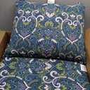 Arden Outdoor Deep Seat Cushion Set, 22 in x 24 in, Weather-Proof, Rain-Proof, Fade Resistant Patio Cushion 22 x 24, Sapphire Aurora Blue Damask