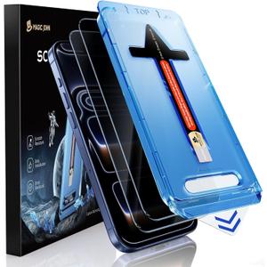 MAGIC JOHN 2 Pack for iPhone 17 Pro [6.3] inch Privacy Glass Screen Protector, Auto Dust-Elimination, Bubble Free, Easy Installation, Daily Drop Protection