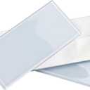 Peel and Stick Glass Subway Tiles, 3 x 6 Inch, Blue White for Kitchen Backsplash Bathroom Wall Pack of 40 Sheets, 5sq.ft