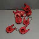 Peryiter Toilet Flapper Replacement Kit Universal Toilet Plug Flapper with Stainless Chain for 2 Inch Flush Valves, Water Saving(10 Pcs)