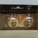 GE Lighting Vintage Style LED Light Bulbs, 6 Watts (60 Watt Equivalent) Warm Candle Light, Amber Glass, Medium Base, Dimmable (2 Pack)