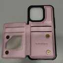 Vinich for iPhone 14 Pro Wallet Case with Card Holder, RFID Blocking Credit Slots Kickstand Shockproof Phone Cover Fit for iPhone 14 Pro 6.1" Rose Gold