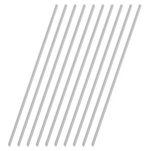 4mm x 300mm 304 Stainless Steel Round Rod, Metal Solid Shaft Rods Lathe Bar Stock for DIY Crafts Model Car Helicopter Airplane 10pcs