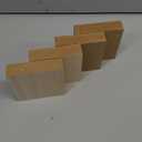 Bright Creations Unfinished MDF Wood Blocks for Crafts, 1 in Thick Wooden Square Blocks (4x4 in, 4 Pack)