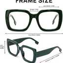 OCCI CHIARI Reading Glasses Women Stylish Square Oversized Readers 1.0 1.25 1.50 1.75 2.0 2.25 2.50 2.75 3.0 3.5 4.0 (Green)