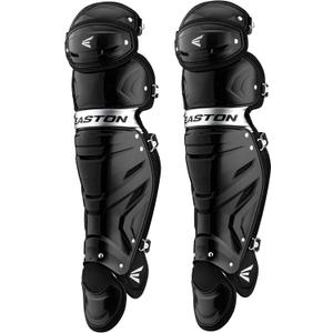 Easton Gametime Youth/Intermediate/Adult Baseball Catcher's Leg Guards (Black)