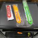 Katech 3 pcs Rectangle Knitting Looms Set Dense Pegs Loom Knitter Different Sizes Colorful Plastic Weaving Looms Set DIY Yarn Weaving Kits with a Crochet Hook and Needle (Color is Random)