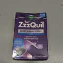 ZzzQuil Sleep Nasal Strips, Clear Nasal Strips, Snoring Relief from Nasal Congestion, Works Instantly, Reduces Nasal Congestion for Less Snoring and Better Sleep, Drug Free, 52 Nasal Strips