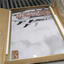 MCS Foundation 24x36 Poster Frame Traditional Brass, Vertical & Horizontal Wall Hanging Large Picture Frame for Photos, Posters & Art Prints (1-Pack)