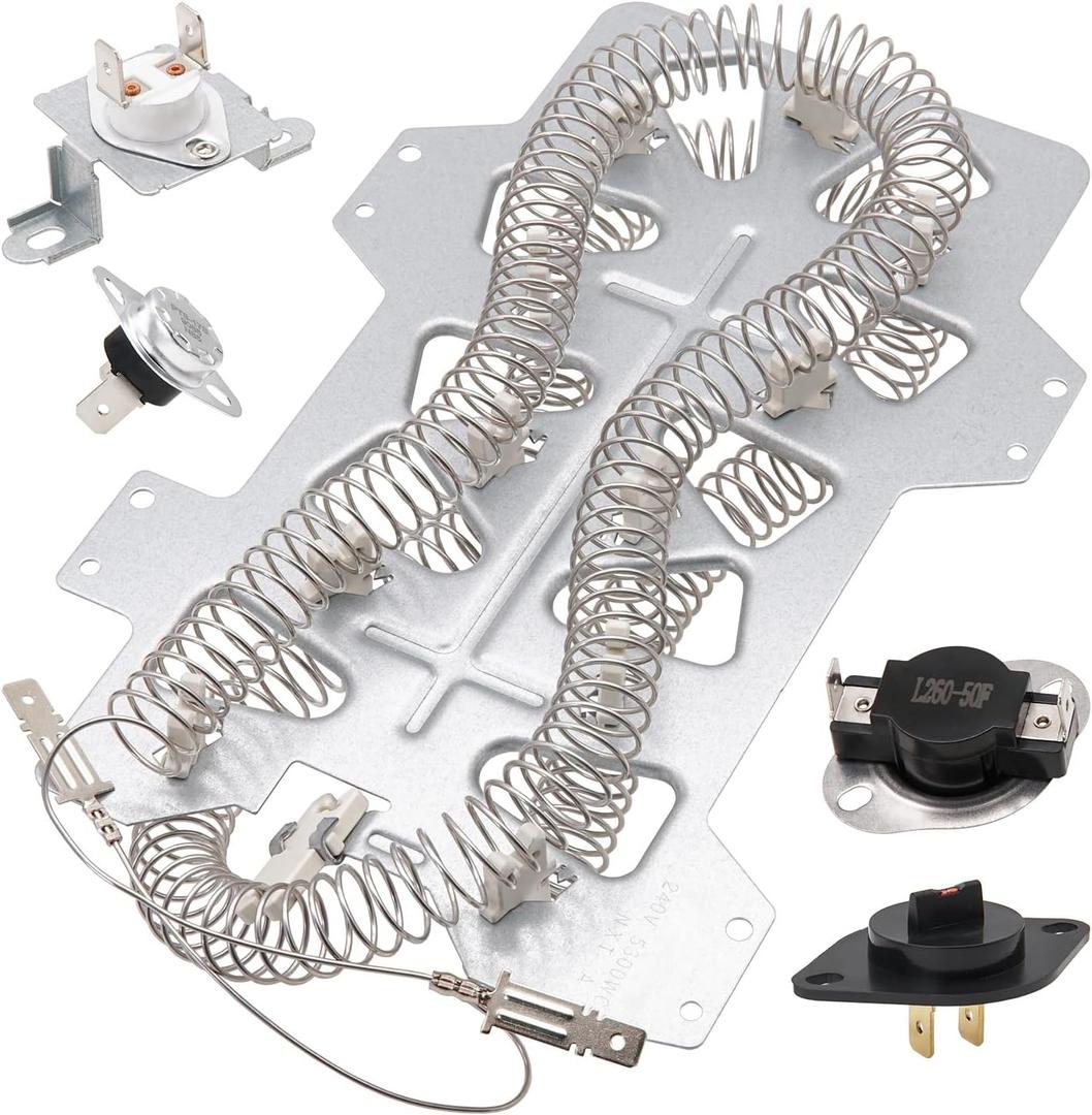 Dryer Heating Element Kit Compatible With Samsung DV209AEW/XAA DV210AEW/XAA DV218AEB/XAA DV218AEW/XAA DV219AEW/XAA DV220AEW/XAA DV231AEW/XAA DV306LEW/XAA DV328AER/XAA DV328AEW/XAA DV330AEB/XAA