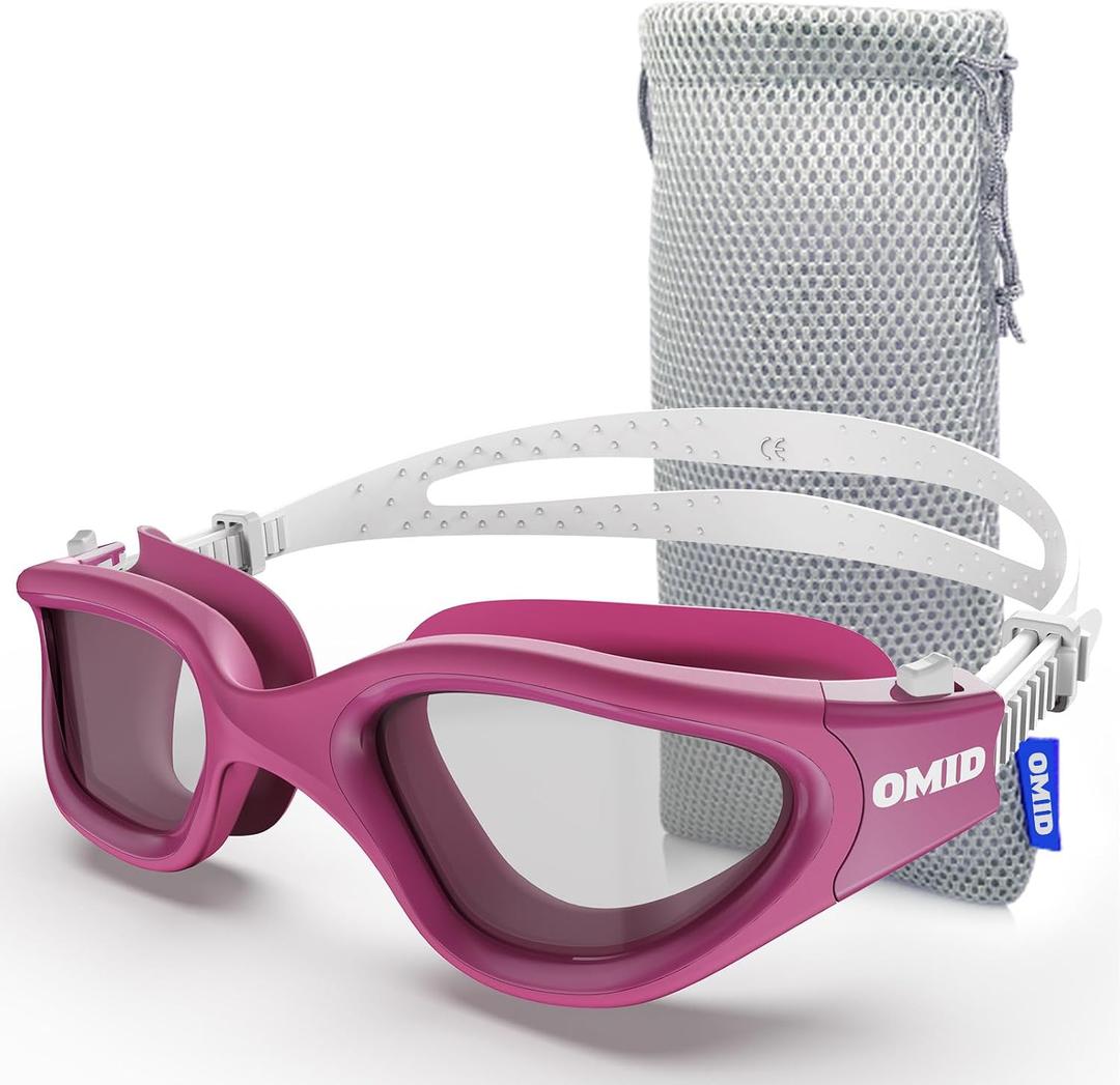 OMID Swim Goggles, P2 Lite Comfortable Anti-Fog Swimming Goggles for Men Women Adults Youth